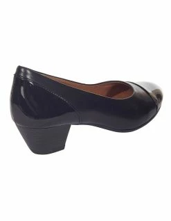 Wide Steps Acton Black Patent/Kid Heeled Shoes -Deals Shoes Store 830672200 3 720x928