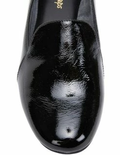 Wide Steps Castle Black Crinkle Patent Flat Shoes 13 Wide Steps Castle Black Crinkle Patent Flat Shoes -Deals Shoes Store 830678590 7 720x928