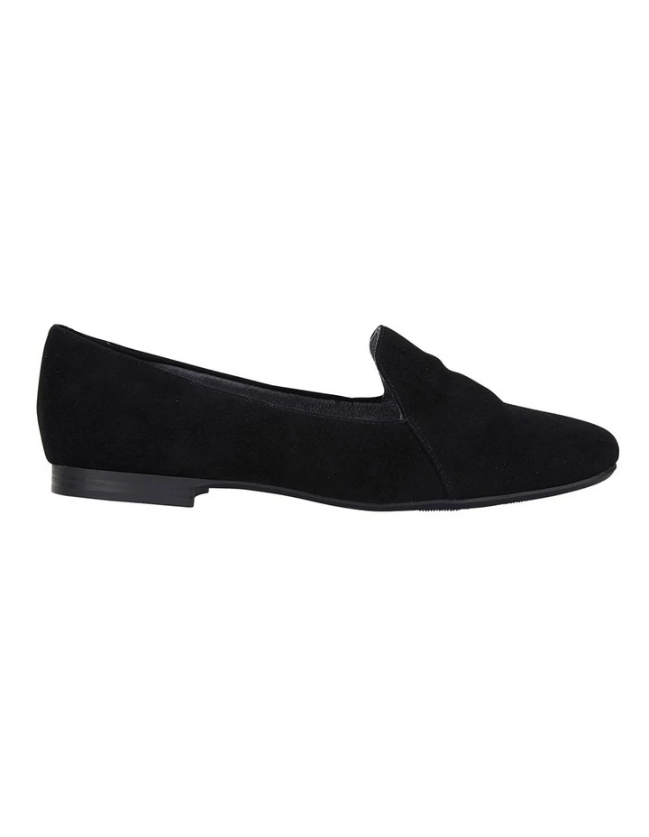Wide Steps Castle Black Suede Flat Shoes 1 Wide Steps Castle Black Suede Flat Shoes
