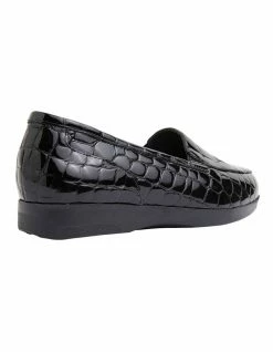 Wide Steps Verse Black Patent Croc Flat Shoes 10 Wide Steps Verse Black Patent Croc Flat Shoes -Deals Shoes Store 830678950 4 720x928