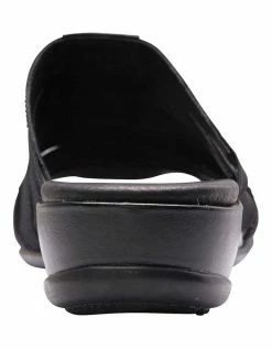 Wide Steps Canal Black Elastic/Glove Sandal -Deals Shoes Store 830703160 5 720x928
