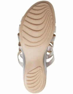 Wide Steps Canal Pewter Elastic/Glove Sandal -Deals Shoes Store 830703250 6 720x928