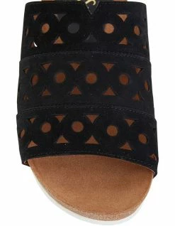 Wide Steps Dante Black Nubuck Sandal -Deals Shoes Store 830704150 6 720x928