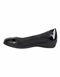 Wide Steps Virgo Black Glove / Patent Flat Shoes -Deals Shoes Store 830724760 3 720x928