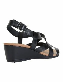 Wide Steps Miriam Black Glove Sandal -Deals Shoes Store 830734300 4 720x928