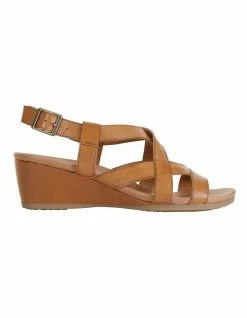 Wide Steps Miriam Cognac Glove Sandal