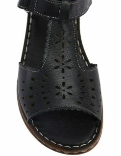 Wide Steps Dario Black Glove Sandal 13 Wide Steps Dario Black Glove Sandal -Deals Shoes Store 830735020 7 720x928