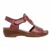 Wide Steps Dario Cherry Glove Sandal