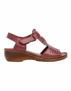 Wide Steps Dario Cherry Glove Sandal