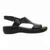 Wide Steps Dustin Black Glove Sandal