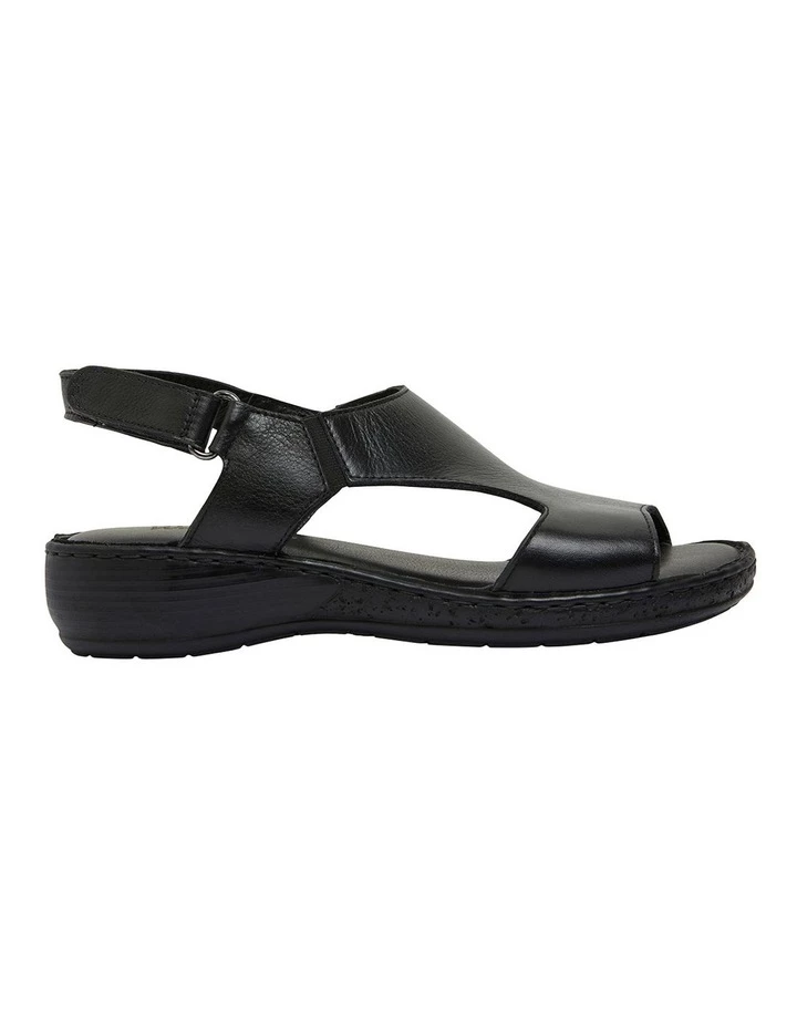 Wide Steps Dustin Black Glove Sandal 1 Wide Steps Dustin Black Glove Sandal