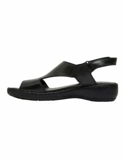 Wide Steps Dustin Black Glove Sandal 9 Wide Steps Dustin Black Glove Sandal -Deals Shoes Store 830735200 3 720x928