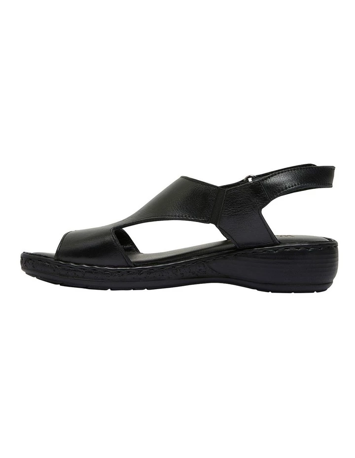 Wide Steps Dustin Black Glove Sandal 3 Wide Steps Dustin Black Glove Sandal - Image 3