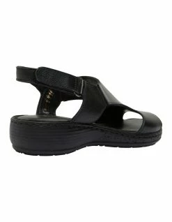 Wide Steps Dustin Black Glove Sandal 10 Wide Steps Dustin Black Glove Sandal -Deals Shoes Store 830735200 4 720x928