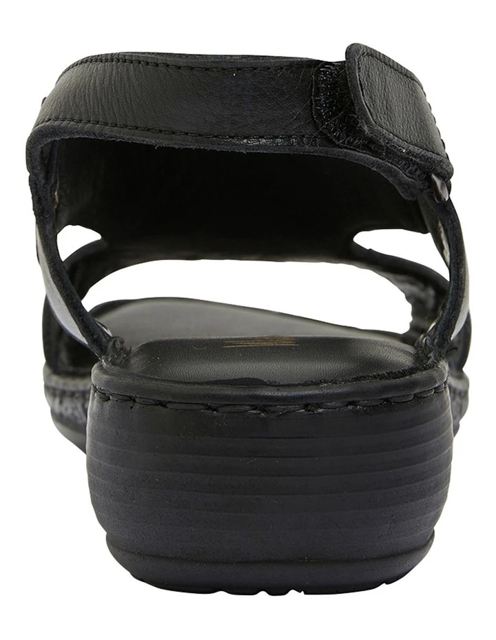 Wide Steps Dustin Black Glove Sandal 5 Wide Steps Dustin Black Glove Sandal - Image 5