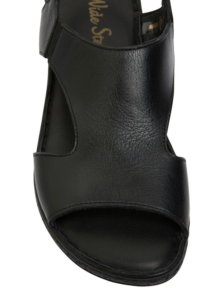Wide Steps Dustin Black Glove Sandal 7 Wide Steps Dustin Black Glove Sandal - Image 7