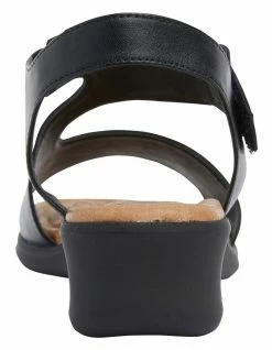 Wide Steps Patty Black Glove Sandal -Deals Shoes Store 830735380 5 720x928
