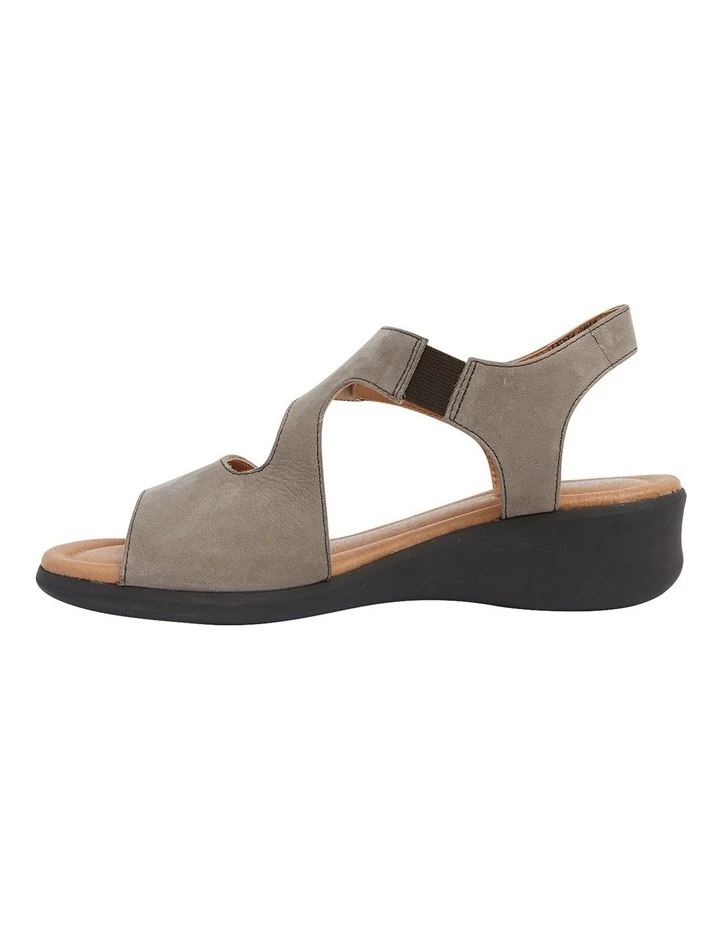 Wide Steps Patty Grey Nubuck Sandal 3 Wide Steps Patty Grey Nubuck Sandal - Image 3