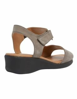 Wide Steps Patty Grey Nubuck Sandal 10 Wide Steps Patty Grey Nubuck Sandal -Deals Shoes Store 830735560 4 720x928