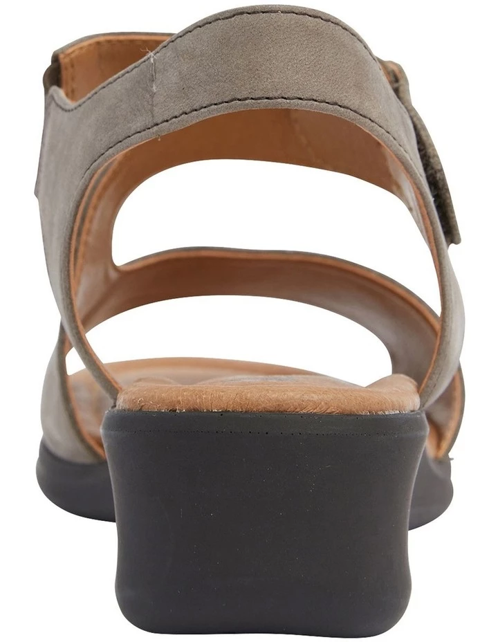Wide Steps Patty Grey Nubuck Sandal 5 Wide Steps Patty Grey Nubuck Sandal - Image 5