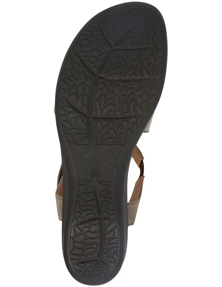 Wide Steps Patty Grey Nubuck Sandal 6 Wide Steps Patty Grey Nubuck Sandal - Image 6