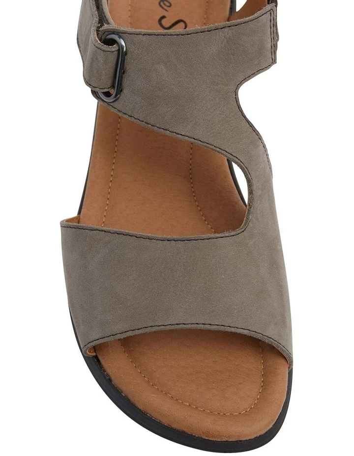Wide Steps Patty Grey Nubuck Sandal 7 Wide Steps Patty Grey Nubuck Sandal - Image 7