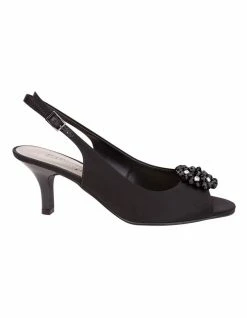 Easy Steps Anissa Black Silk Sandal