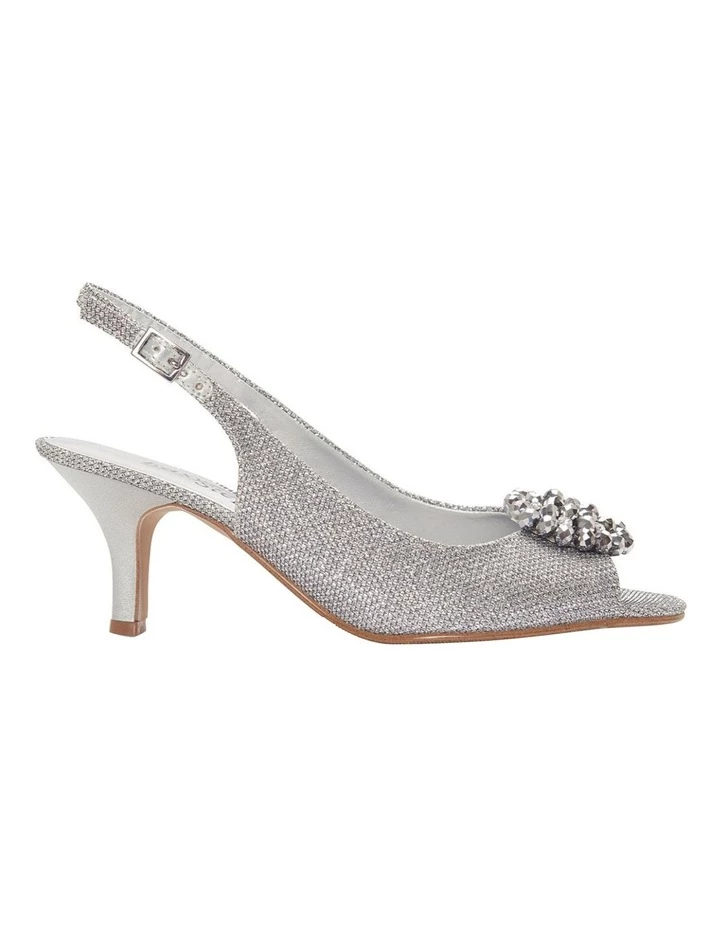 Easy Steps Anissa Silver Shimmer Fabric Sandal 1 Easy Steps Anissa Silver Shimmer Fabric Sandal