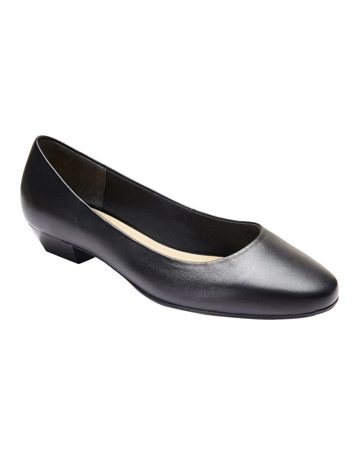 Easy Steps Regal Black Glove Heeled Shoes 2 Easy Steps Regal Black Glove Heeled Shoes - Image 2