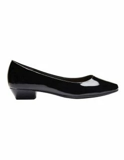 Easy Steps Regal Black Patent Heeled Shoes