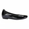 Easy Steps Pamper Black Crinkle Patent Flat Shoes