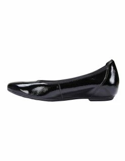 Easy Steps Pamper Black Crinkle Patent Flat Shoes -Deals Shoes Store 830773900 3 720x928