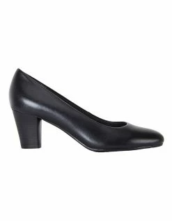 Easy Steps Marley Black Glove Heeled Shoes