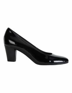 Easy Steps Marley Black Patent Heeled Shoes