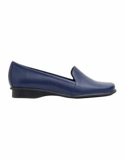 Easy Steps Knox Navy Glove Flat Shoes
