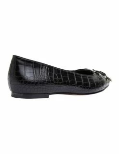 Easy Steps Tabbatha Black Croc Flat Shoes -Deals Shoes Store 830774530 4 720x928