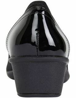 Easy Steps Prague Black Fabric Heeled Shoes -Deals Shoes Store 830830330 6 720x928