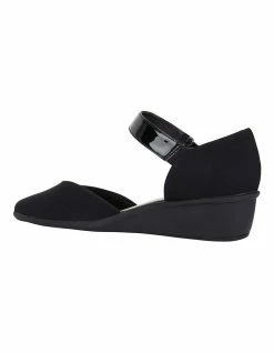 Easy Steps Patriot Black Fabric Heeled Shoes -Deals Shoes Store 830830510 5 720x928