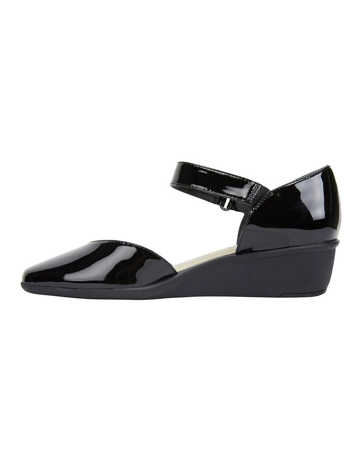 Easy Steps Pavilion Black Patent Heeled Shoes 2 Easy Steps Pavilion Black Patent Heeled Shoes - Image 2