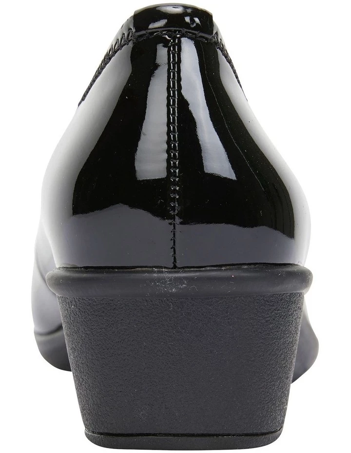 Easy Steps Prism Black Patent Heeled Shoes 4 Easy Steps Prism Black Patent Heeled Shoes - Image 4