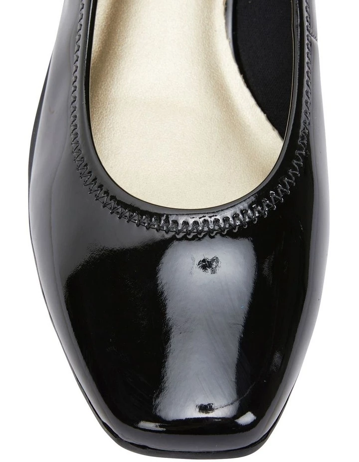 Easy Steps Prism Black Patent Heeled Shoes 5 Easy Steps Prism Black Patent Heeled Shoes - Image 5