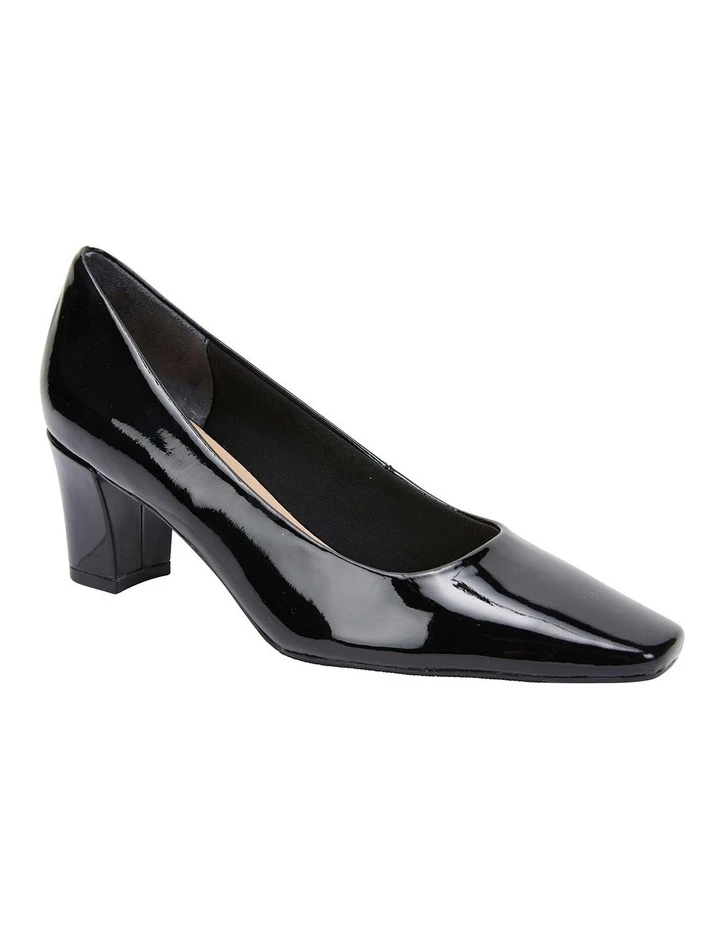 Easy Steps Nicole Black Patent Heeled Shoes 2 Easy Steps Nicole Black Patent Heeled Shoes - Image 2