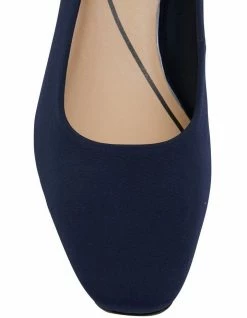 Easy Steps Nicole Navy Fabric Heeled Shoes -Deals Shoes Store 830831590 7 720x928