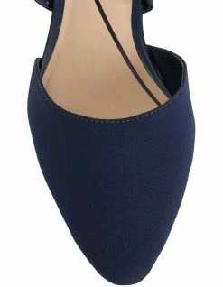 Easy Steps Adison Navy Fabric Heeled Shoes -Deals Shoes Store 830831770 7 720x928