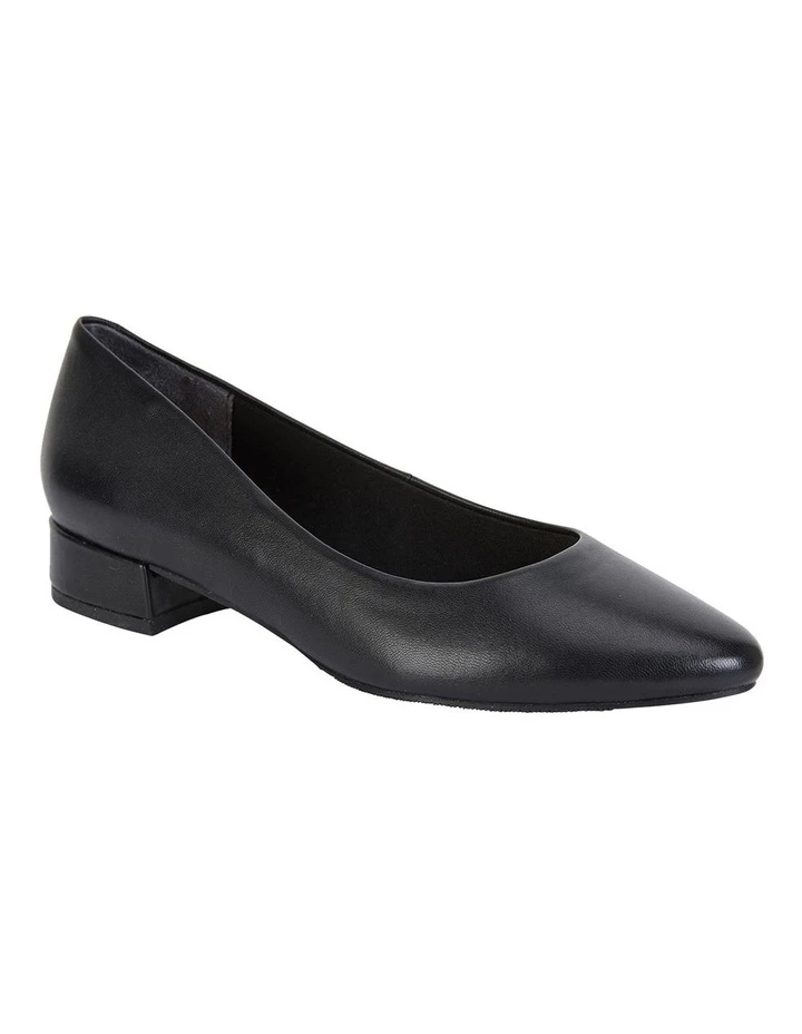 Easy Steps Janine Black Glove Heeled Shoes 2 Easy Steps Janine Black Glove Heeled Shoes - Image 2