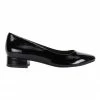 Easy Steps Janine Black Crinkle Patent Heeled Shoes