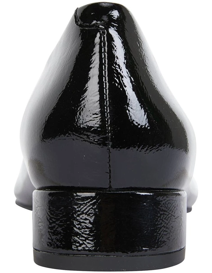 Easy Steps Janine Black Crinkle Patent Heeled Shoes 6 Easy Steps Janine Black Crinkle Patent Heeled Shoes - Image 6