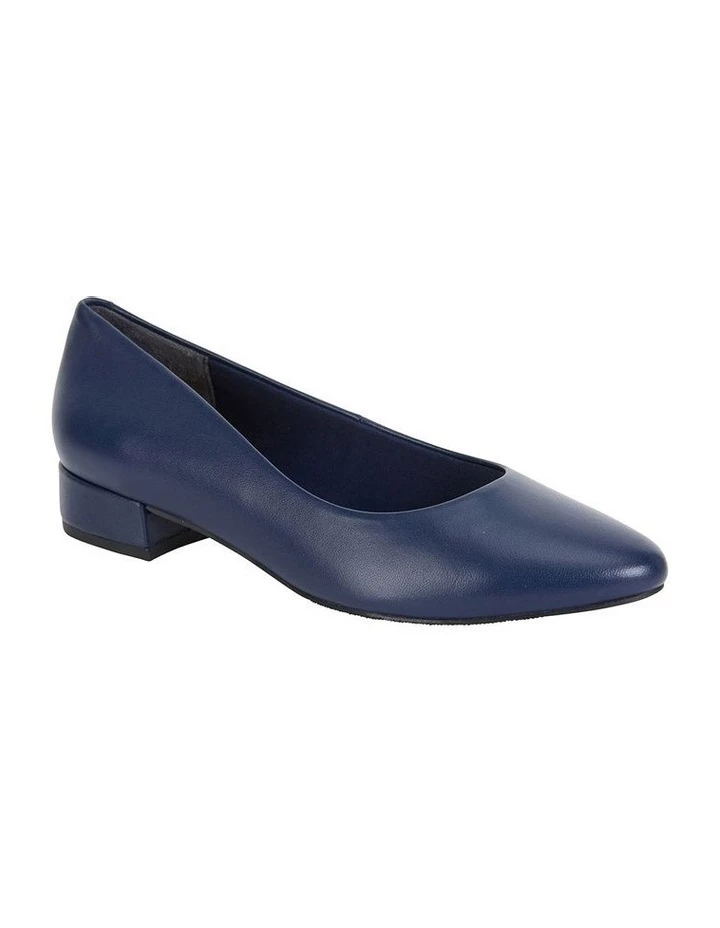 Easy Steps Janine Navy Glove Heeled Shoes 2 Easy Steps Janine Navy Glove Heeled Shoes - Image 2