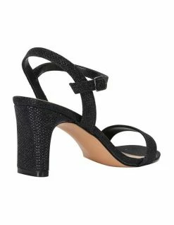 Easy Steps Unison Black Shimmer Sandals 10 Easy Steps Unison Black Shimmer Sandals -Deals Shoes Store 830905210 4 720x928