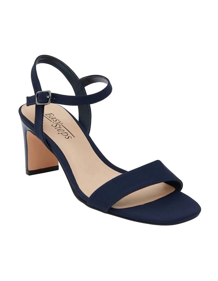 Easy Steps Unison Navy Fabric Sandals 2 Easy Steps Unison Navy Fabric Sandals - Image 2